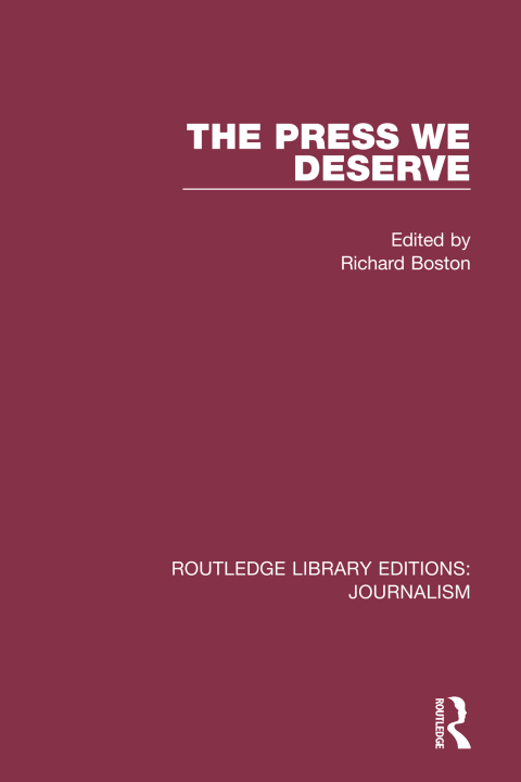 Cover image for book The Press We Deserve