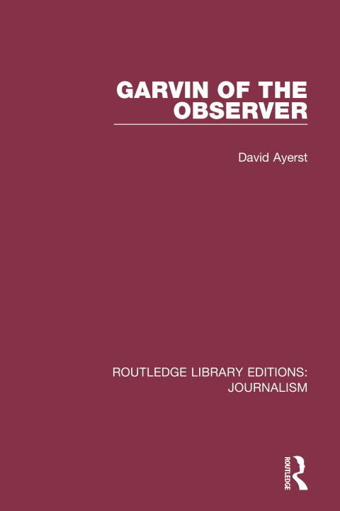 Cover image for book Garvin of the Observer