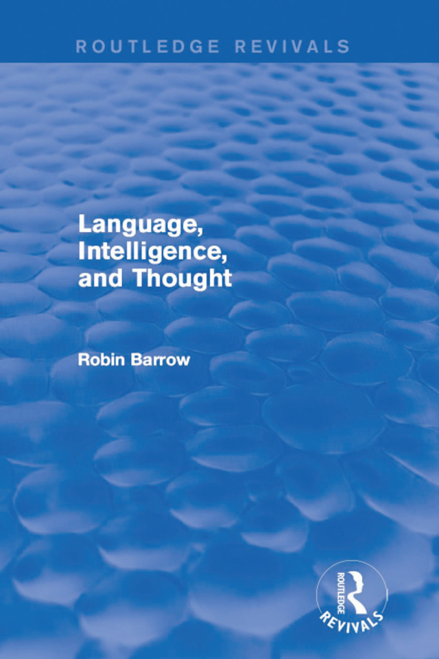Language, Intelligence, and Thought