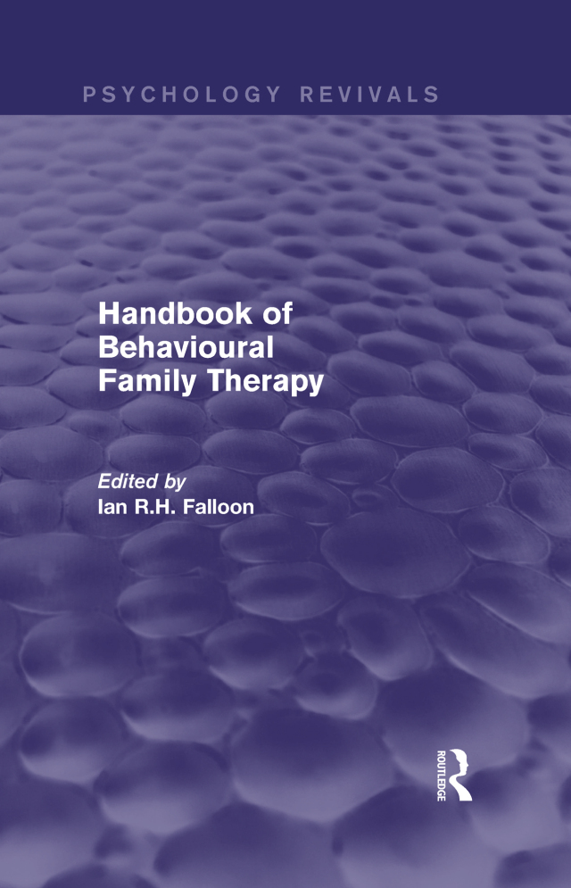 Handbook of Behavioural Family Therapy