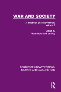 Cover image: War and Society Volume 2 1st edition 9781138921702