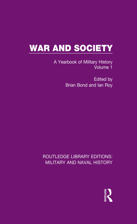 Cover image for book War and Society Volume 1