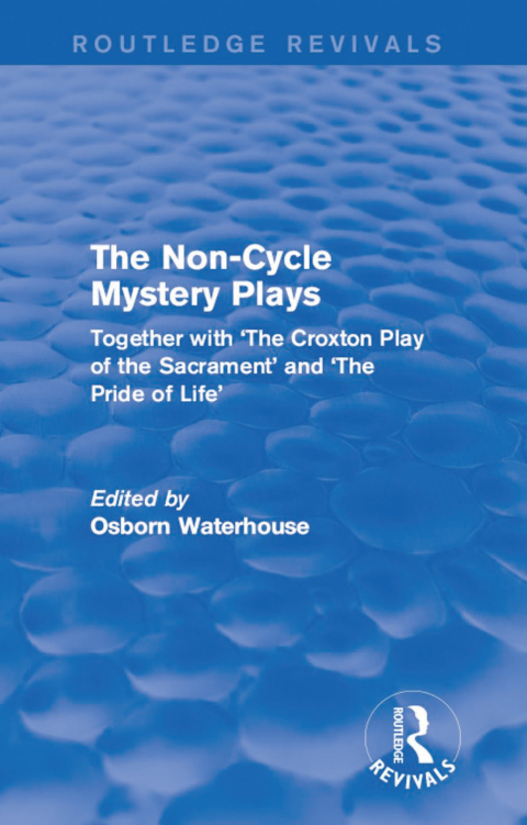 Cover image for book The Non-Cycle Mystery Plays