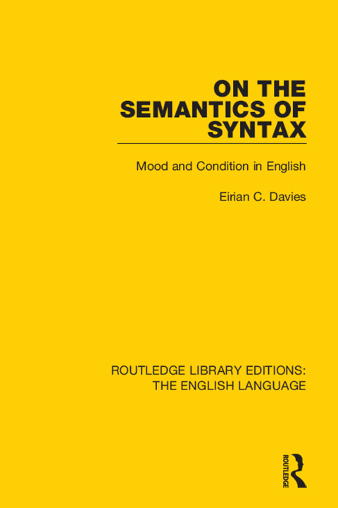 Cover image for book On the Semantics of Syntax