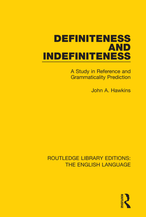 Cover image for book Definiteness and Indefiniteness