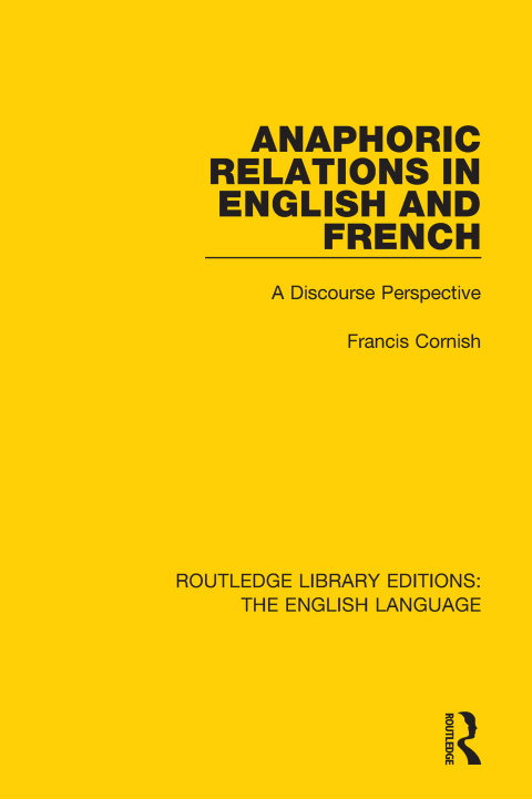Cover image for book Anaphoric Relations in English and French