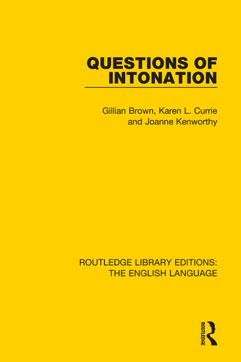 Cover image for book Questions of Intonation