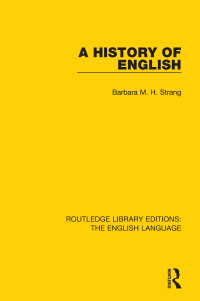 Cover image: A History of English 1st edition 9781138918146