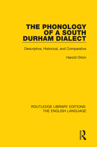 The Phonology of a South Durham Dialect