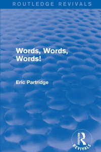 صورة الغلاف: Words, Words Words! 1st edition 9781138915473