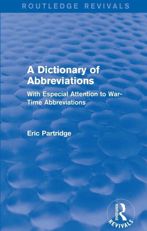 Cover image for book A Dictionary of Abbreviations