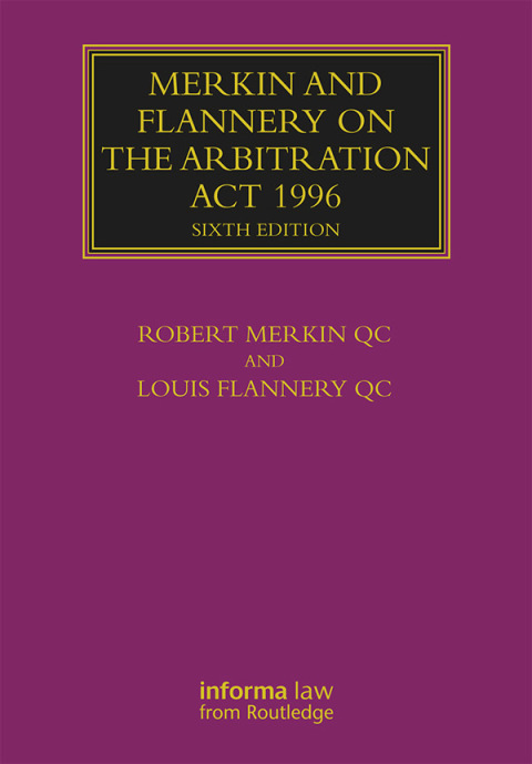 Cover image for book Merkin and Flannery on the Arbitration Act 1996