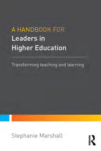 Cover image: A Handbook for Leaders in Higher Education 1st edition 9781138909809