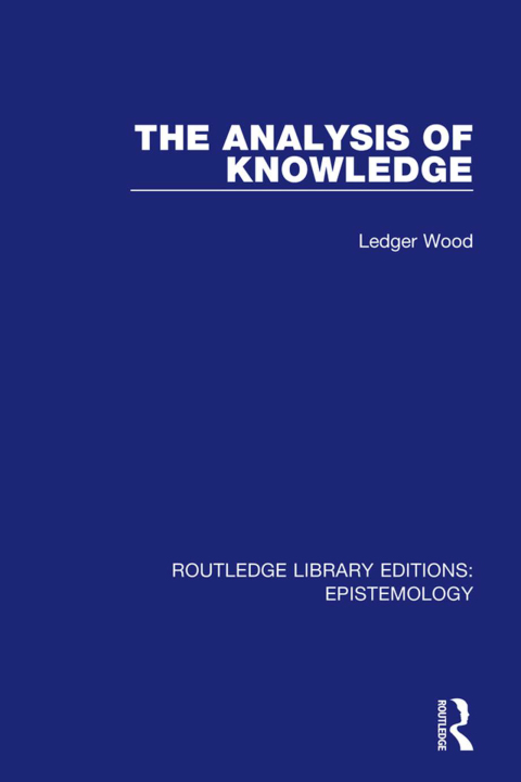 Cover image for book The Analysis of Knowledge