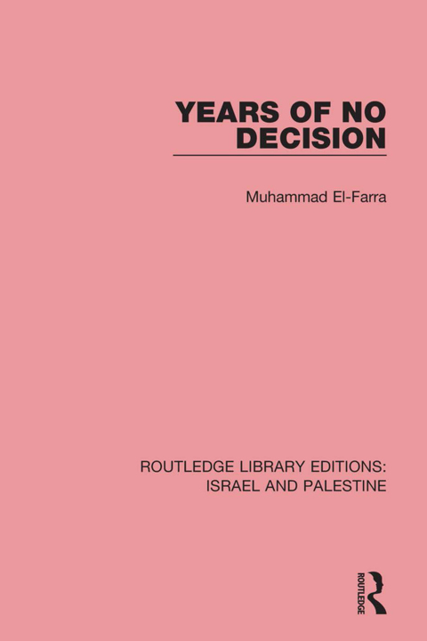 Cover image for book Years of No Decision