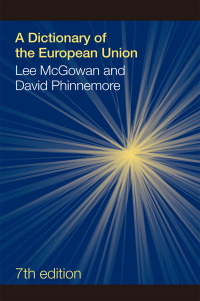 Titelbild: A Dictionary of the European Union 7th edition 9781857437942