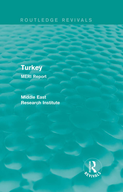 Cover image for book Turkey (Routledge Revival)