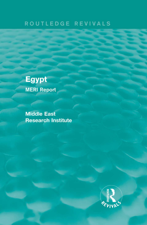 Cover image for book Egypt (Routledge Revival)