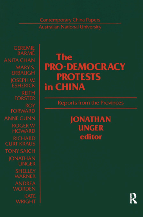 Cover image for book The Pro-democracy Protests in China