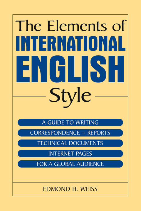 Cover image for book The Elements of International English Style