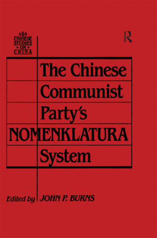 The Chinese Communist Party's Nomenklatura System