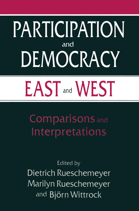 Cover image for book Participation and Democracy East and West