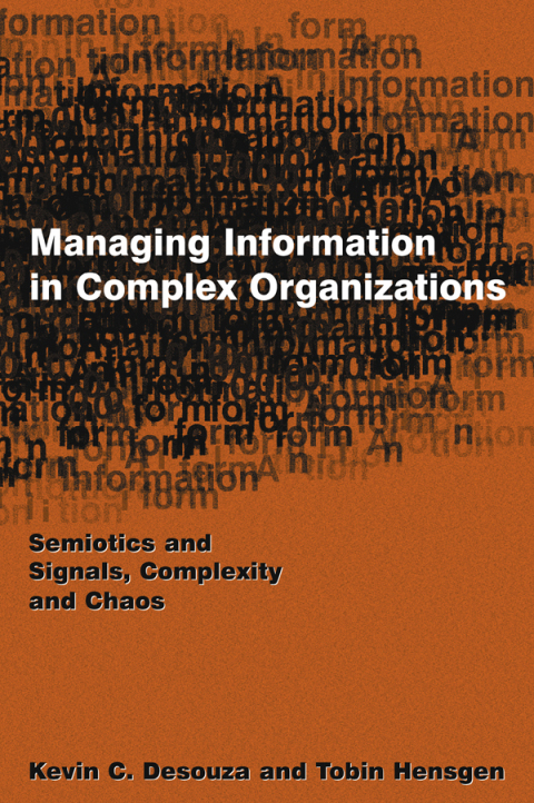Cover image for book Managing Information in Complex Organizations