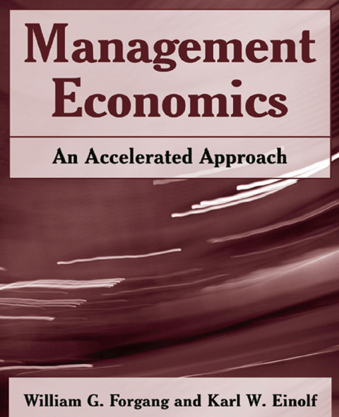 Management Economics: An Accelerated Approach 