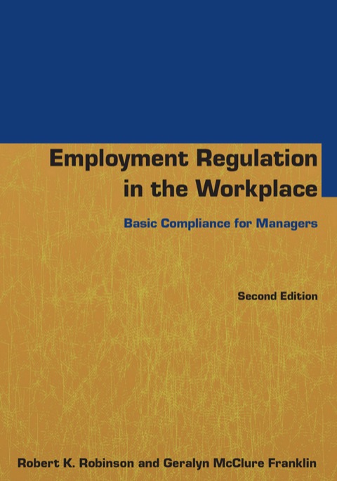Cover image for book Employment Regulation in the Workplace