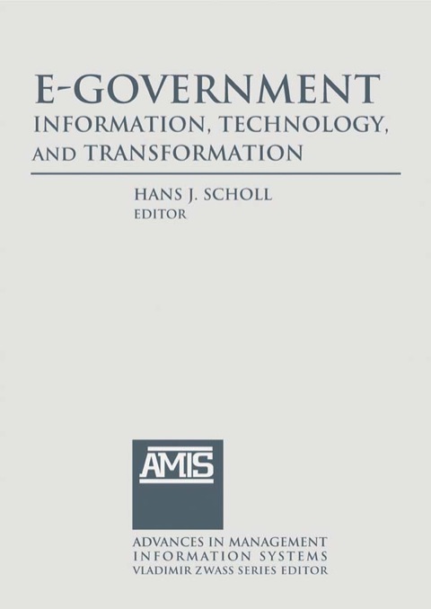 Cover image for book E-Government: Information, Technology, and Transformation