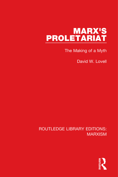 Cover image for book Marx's Proletariat