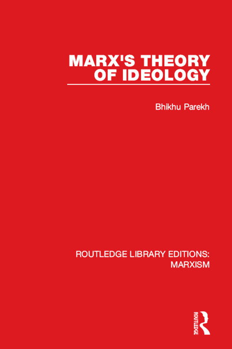 Cover image for book Marx's Theory of Ideology
