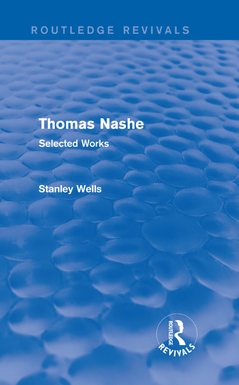 Cover image for book Thomas Nashe (Routledge Revivals)