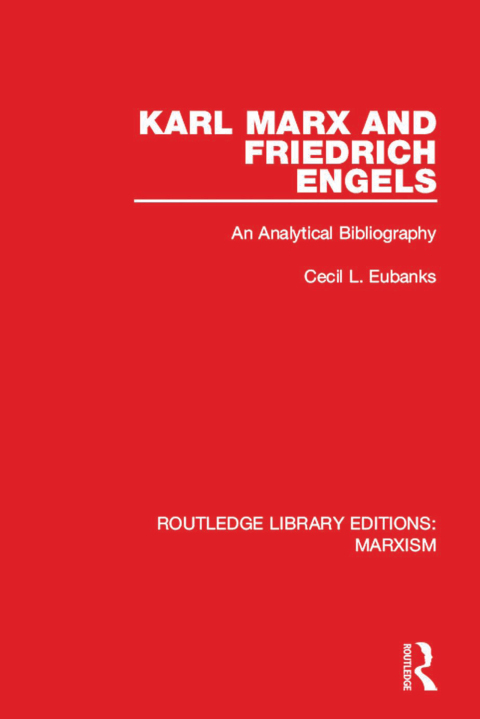 Cover image for book Karl Marx and Friedrich Engels