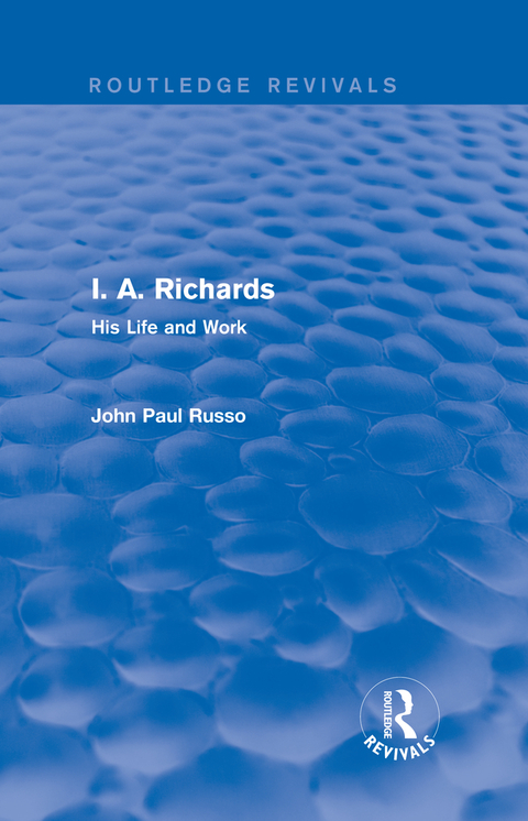 I. A. Richards (Routledge Revivals) 