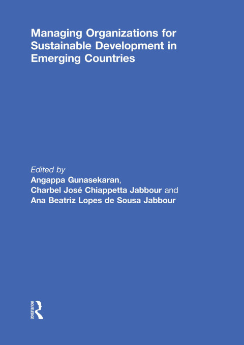 Cover image for book Managing Organizations for Sustainable Development in Emerging Countries