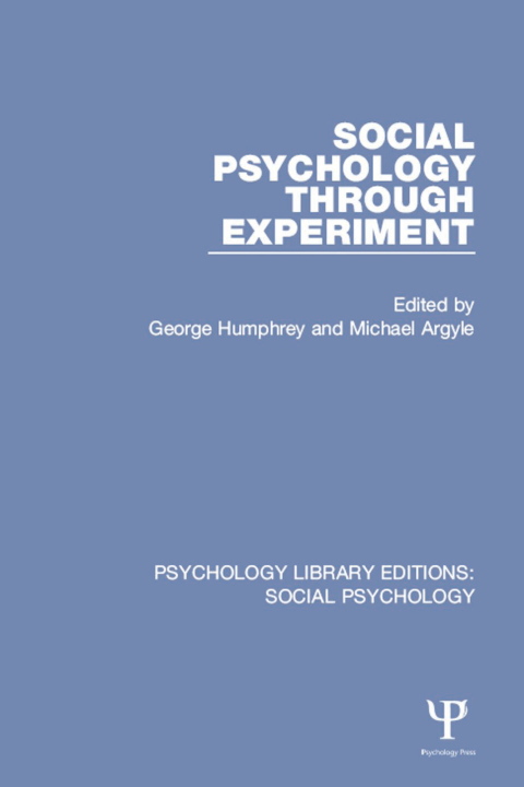 Cover image for book Social Psychology Through Experiment