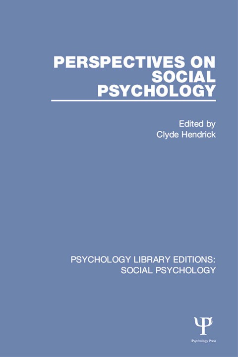 Cover image for book Perspectives on Social Psychology