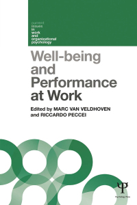 Cover image: Well-being and Performance at Work 1st edition 9781848721630