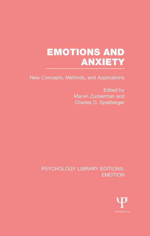 Cover image for book Emotions and Anxiety (PLE: Emotion)