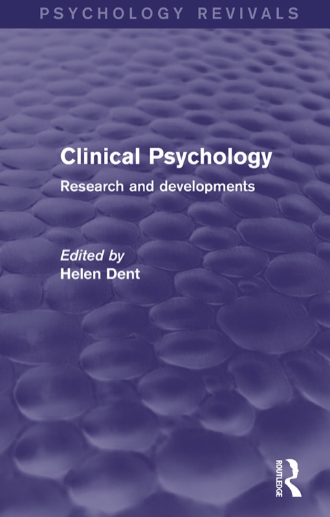 Cover image for book Clinical Psychology (Psychology Revivals)