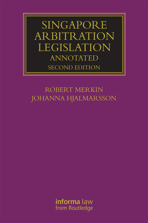 Cover image for book Singapore Arbitration Legislation