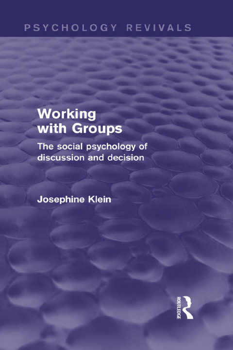 Cover image for book Working with Groups (Psychology Revivals)