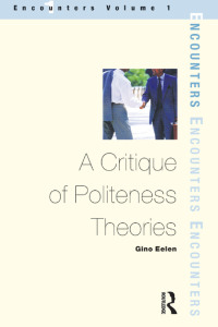 Titelbild: A Critique of Politeness Theory 1st edition 9781900650403