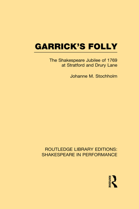 Cover image for book Garrick's Folly