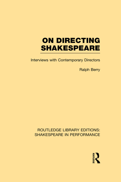 Cover image for book On Directing Shakespeare