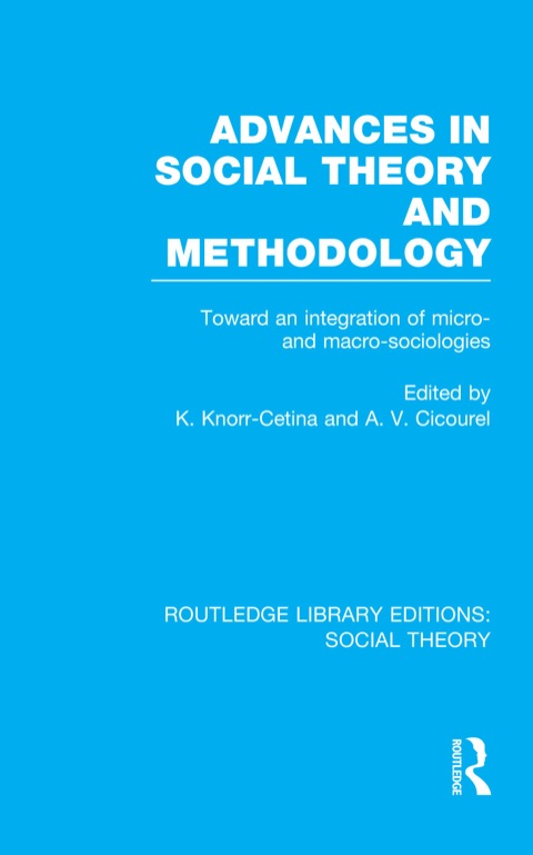 Cover image for book Advances in Social Theory and Methodology (RLE Social Theory)
