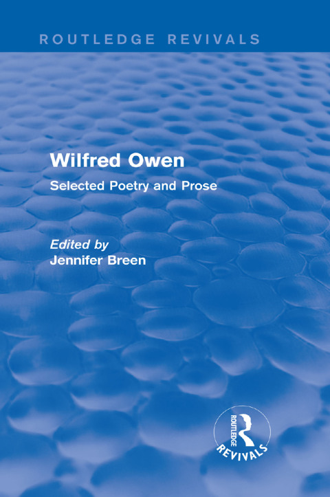 Cover image for book Wilfred Owen (Routledge Revivals)