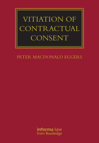 Cover image: Vitiation of Contractual Consent 1st edition 9780367736804