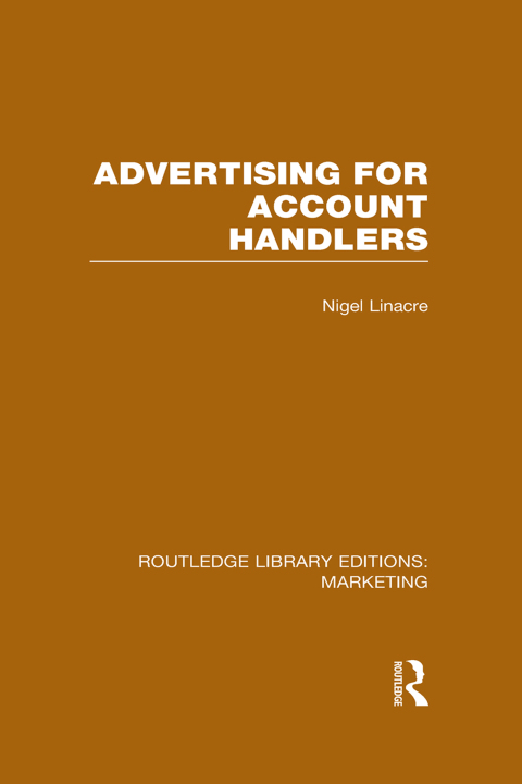 Cover image for book Advertising for Account Holders (RLE Marketing)